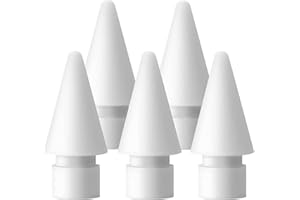 XIRON Replacement Tips for Apple Pencil 2nd Generation/1st Generation/Pro/USB-C, Upgraded Pencil Nibs for iPad Pro-Air (5 Pack)