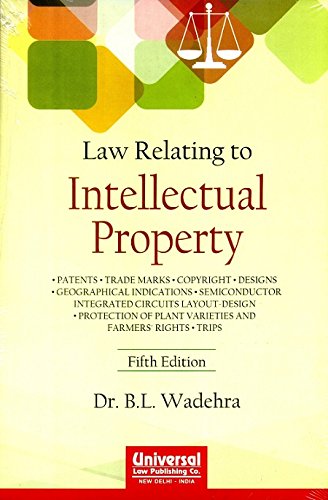 Law Relating To Intellectual Property, 2011 (reprint)