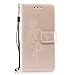 Produktbild Huawei Honor 6C Hülle, Huawei Honor 6C Schutzhülle, Huawei Honor 6C cover Alfort Flamingos Lederhülle Design Dual Use Flip Hülle Cover Schale Book Type PU Leder + PC Hülle Innere Magnetverschluss Flip Case Wallet Case für Huawei Honor 6C Smartphone Ledercase Tasche Taschen Schalen Handytasche mit Standfunktion und Kartenfächer ( Golden )