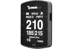 IZZO Swami Kiss 2.0 - Rastreador GPS de Golf con imanes Integrados, Color Gris
