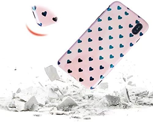 iPhone X Case, MingKun Mirror Ultra Thin Soft Gel TPU Silicone Heart Love Case Cover for iPhone 10 / iPhone X Cover Crystal Clear Pattern Transparent Protective Back Skin - Multiple Pink