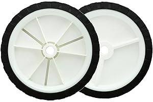 Zweipappel 2 ruote in gomma universali, per tosaerba a mano, per trattori tosaerba, 150 mm, diametro foro 12,8 mm (2, 150 mm)