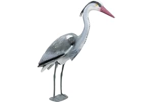 DAFUTA DECOY HERON DETERRENT FOR POND SCARER GARDEN BIRD PEST ORNAMENT PLASTIC RESIN