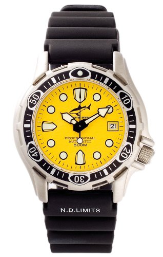 Chris Benz Deep 500m Automatik YELLOW Armbanduhr fr Ihn Taucheruhr Chris Benz Deep 500m Automatik YELLOW Armbanduhr fr Ihn Taucheruhr