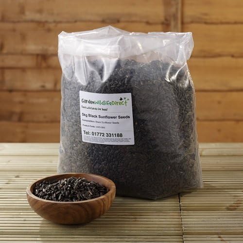 25Kg Black Sunflower Seed (2x 12.55kg) - Garden Wildlife Wild Bird Food