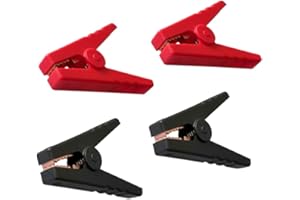 ZHENGZHIXINGNIU 100A Heavy Duty Pure Copper Crocodile Clamps Alligator Clips Car Booster Cable Clips Car Battery Alligator Clips for Cars Trucks Ships (4)