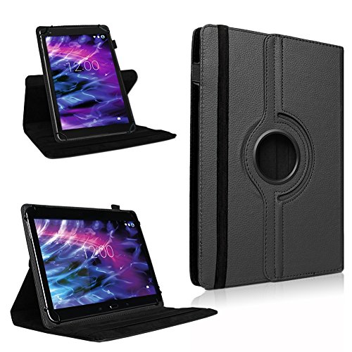 Medion Lifetab P9702 Tasche Tablet Hülle Schwarz Cover Case Schutzhülle Drehbar