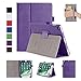 Produktbild ISIN Tablet Fall Serie Apple iPad 2017 9.7 Zoll Tablet Premium PU-Leder Schutzhülle Taschen mit Handschlaufe, Stylus Halter und Kartenschlitz (Violett)