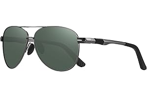 LEDING&BEST okulary przeciwsłoneczne męskie damskie polaryzacją ultralekkie nietłukące się metalowe ramki Styl Pilotka Spolaryzowane ochroną UV400 okulary sportowe