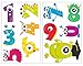 11-Piece Numbers Monster Wall Sticker Set for Children's Bedroom Baby Nursery