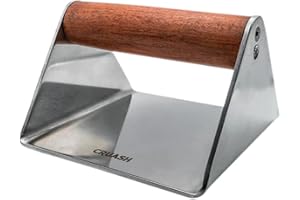 CRUASH SMASH TO CRUNCH Cruash Smasher Profesional de Acero Inoxidable para Smash Burgers, Prensa Hamburguesas, Smash Burger Smasher, Smasher hamburgesa, Aplastador de Hamburguesa