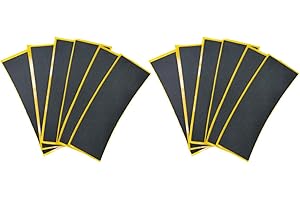 LEEFAI Fingerboard Tape for Pro Fingerboard Deck Size 38 mm x 110 mm Thickness 1.12 mm Pack of 12