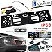Price comparison product image Universal European Car Rear View 170° HD Waterproof and Shockproof Viewing Angle Reversing Reverse Parking Assistance System Camera Backup License Number Plate Holder Frame Parking Perfect Night Vision 4 x Infrared IR LEDs