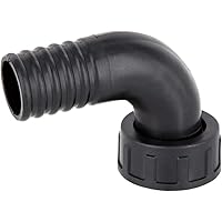 REKUBIK 90° Winkel Schlauchtülle mit Innengewinde Überwurfmutter x Tülle Größe 1 1/2" IG x 38mm (1 1/2")