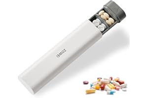 NICEIN® Wysokie uszczelnienie pudełka na tabletki – 7 dni – design z szufladami | cotygodniowe pudełko na leki, pudełko na leki, lekarstwa, suplementy diety (białe)