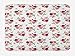 Produktbild ARTOPB Rose Bath Mat, Pattern with Rose Stems Flowers Garden Classic English Style Design Print, Plush Bathroom Decor Mat with Non Slip Backing, 23.6 W X 15.7 W Inches, Pale Pink Fern Green