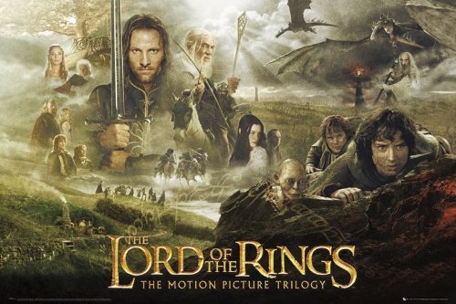 Preisvergleich Produktbild Herr der Ringe Poster Trilogie Collage