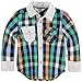 Kanz Baby Boys Hemd 1/1 Arm Checkered Polo Long Sleeve Shirt, Multicoloured (y/d Check Multicolored 0002), 6-9 Months