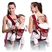 Upinva Ergonomic Baby Carrier 3 in 1 Slings Breathable Mesh Airflow Wrap with Detachable Cover Head Support with Cushion for Newborns Infants and Toddlers for All Seasons (Dark Blue)
