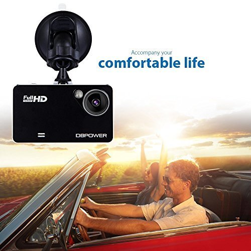 DBPOWER 2.7, Car Dash Cam Video Recorder DVR Camcorder Car Camera with Night Vision 120 ° 1080P HD G-Sensor capteur-g, 4xZoom, Support for Micro SD Cards 32GB (Not Included) - Image 6
