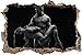Produktbild Nude sexy Paar Wanddurchbruch im 3D-Look, Wand- oder Türaufkleber Format: 92x62cm, Wandsticker, Wandtattoo, Wanddekoration