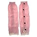 Koly Kids Girls Crochet Knitted Lace Boot Cuffs Toppers Leg Warmer Socks (Pink)
