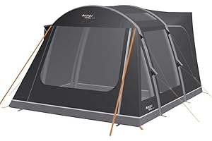 Vango Kela Pro Air Driveaway Awning | Inflatable AirBeam Campervan Awning - Ripstop 6000mm HH with ColourLok | Storm Straps, Dual Action Pump & Steel Rock Pegs Included (Low (180-210cm))