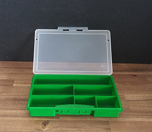 Sortimentskasten grün 6 Fächer 275x180x41mm