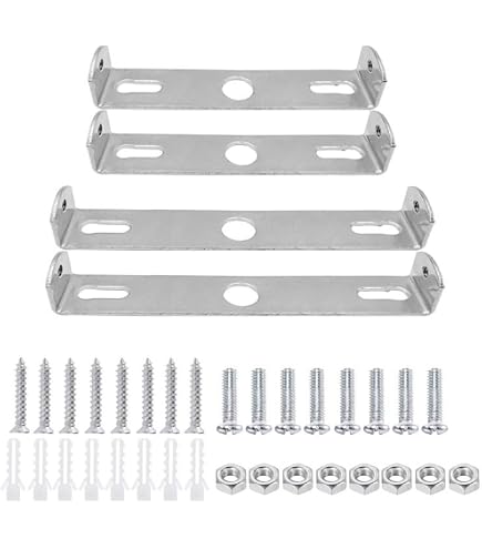 PATIKIL Deckenleuchte Montagewinkel – 3 Stück, Verzinkter Stahl, 102x78 Mm | Für Hängeleuchten, Kronleuchter
