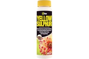 Bargainstore Yellow Sulphur Powder Plants Nutrient Soil PH Acidifier Fertiliser Vitax 225g Plant Treatment Feed