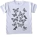 Produktbild T-Shirts zum Ausmalen für Kinder. Schmetterlinge. für Kinder im Alter von 9-11 Jahren(permanente stoffmarkierer sind separat erhältlich)