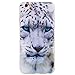 Produktbild Apple iPhone 6 / 6S Hülle, Hozor 3D Muster Matte Handyhülle Ultra Slim Weich Silikon Backcover Kratzfest Bumper Case Schutzhülle Telefon-Kasten - Weiß Leopard