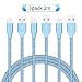 Produktbild Quntis Ladekabel iPhone Blau 3*2M lightning ladekabel apple Lebenslange Garantie reflektierende Nylonummantelung Datenkabel für iPhone 8/8 Plus 7 7 Plus 6 6 Plus 6s 6s Plus 5s 5c 5 iPad