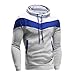 Produktbild Herren Wintermantel Männer Winterjacke Retro Hoodie Kapuzenpulli Tops Cord Patchwork Outdoorjacke Oversize Kapuzenpullis Jacke Mantel Outwear Lässig Kapuzenpullover Sport Sweatshirt Felicove