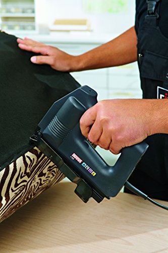 Novus Elektrotacker J – 155 allrounder, universeller elektrischer Tacker für verschiedenste Arbeiten, Für Feindrahtklammern, Flachdrahtklammern und Schmalrückenklammern bis 18 mm Länge und Nägel in einer Länge von 19 mm, 031-0298 - 4