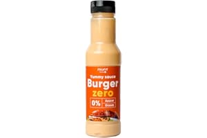 PR PROFIT PROFIT - Yummy Sauce - Salsa baja en calorías - Ideal como aderezo para tus platos favoritos. 0% grasas y azúcares añadidos. Sin lactosa - 375 ml (Hamburguesa)