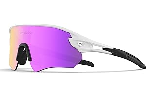 TOREGE Polarized Sports Sunglasses With 3 Interchangeable Lenes for Men Women Cycling Running Driving Fishing Golf Baseball Glasses TR02