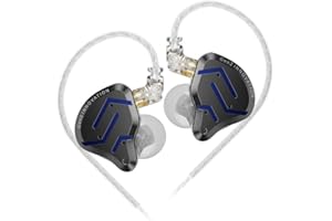 CCA KZ ZSN PRO 2 5,1 cm Ohr-Monitor-Kopfhörer, 1BA + 1DD 5-Treiber IEM-Kopfhörer, Metallabdeckung, Gaming-Ohrhörer, HiFi-Ohrhörer mit 2-poligem abnehmbarem Kabel, für Musiker, DJ-Drummer, Audiophile