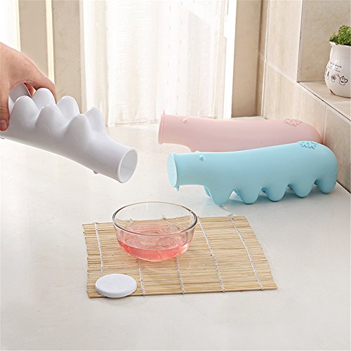 Qearly Eisbaer Muster Kunststoff Eiswuerfelbereiter Eiswuerfel Form Aus Glas Ice Tray Eiswuerfelbehaelter Eiswuerfelschalen Mit Deckel-Weiss - 3