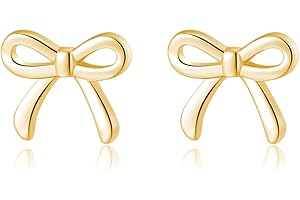 SLUYNZ Solid 925 Sterling Silber Schleifen Ohrstecker Ohrringe für Damen Mädchen Bowknot Post Ohrringe