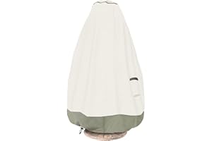 Bitubi Fountain Cover（48"x68"） 600D Oxford Cloth Garden Fountain Statue Protective Cover with Drawstring Waterproof Windproof Fountain Protector