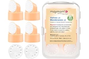 ‎MAYMOM Maymom Replacement Valve And Membrane For Medela Breastpumps (Swing, Lactina, Pump In Style), 4X Valves/6X Membranes, Part #87089