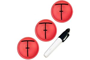 3-DELARS golfbollmarkörset, Impact Ball Liner-schablon for exakt justering av putterträffyta och mållinje, professionellt put