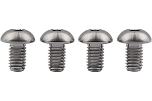 Ruifu M5 Titanium Gr5 Allen Button cap Screws Bolts 8 10 12 mm for Bicycle Water Bottle Cage (Pack of 4)
