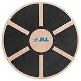 JLL® Wooden Balance Board, ANTI SLIP SURFACE, Exercise Fitness Workout Rehabilitation Training Exercise Wobble Board