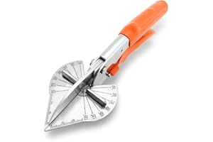 NUZAMAS Dichtungsschere, Gehrungsschere, mehr-/einstellbarer Winkel-Verkleidungsschneider, Schneiden von Kunststoff, PVC PPR PE-Rohr, Ast, Draht