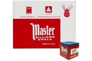 Master Billiards/Pool Cue Chalk Box, 12 Cubes