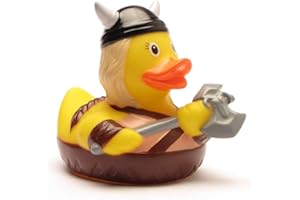 DUCKSHOP Wikingowska damska gumowa kaczka | Kaczka | Kaczka | L: 8,5 cm