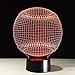 Produktbild Nachtlicht 7 Farbwechsel Schlafzimmer Nacht 3D Ball Visuelle Tischlampe Softball LED Baseball Baby Schlaf Beleuchtung Lamparas Decor Remote touch schalter