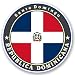 Produktbild 2 x 10cm/100mm Dominikanische Republik Vinyl SELBSTKLEBENDE STICKER Aufkleber Laptop reisen Gepäckwagen iPad Zeichen Spaß #5037